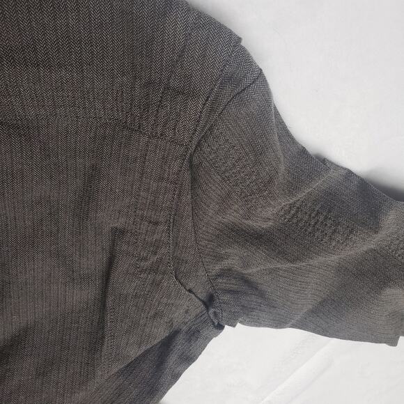 Jag Women’s Stretch Denim Jacket M | Gray Herringbone Blazer Style | Casual Chic - Picture 5 of 11